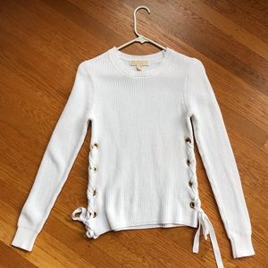 Michael Kors White Pullover Sweater